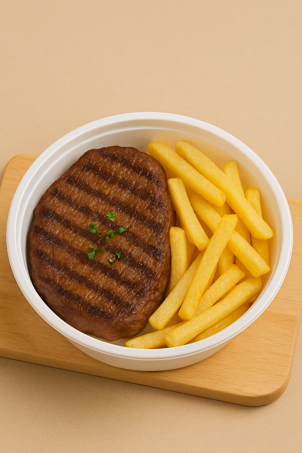 Marmitex Contra-File Com Fritas  